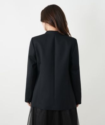 【極美品】Theory Vネックノーカラージャケット ボタンレス ノーラペル 極美品】Theory Vネックノーカラージャケット ボタンレス ノーラペル