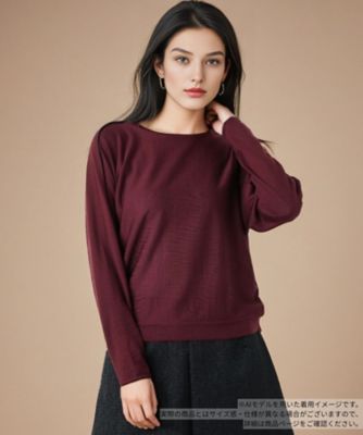 BOURGE (Women)/ブールジュ ドルマンスリーブニット 78アカ トップス【三越伊勢丹/公式】