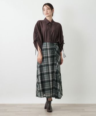 チェックフレアスカート | BOURGE (Women)/ブールジュ | 三越