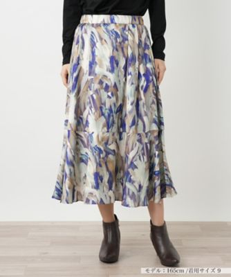 ＜BOURGE (Women)＞プリントフレアスカート