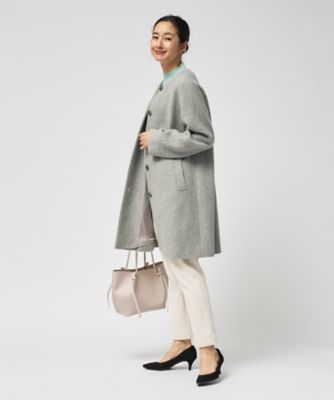 カシミヤノーカラーコート【25年11月カタログ】 | Leilian (Women