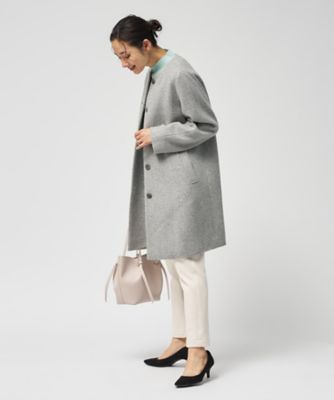 カシミヤノーカラーコート【25年11月カタログ】 | Leilian (Women