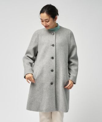 カシミヤノーカラーコート【25年11月カタログ】 | Leilian (Women