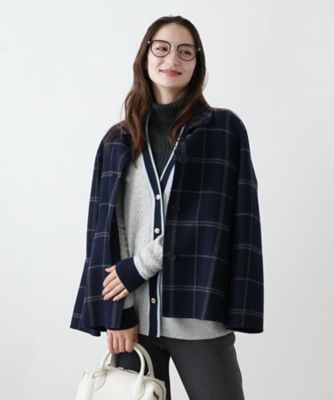 ウィンドウペンショールカラーコート【25年11月カタログ