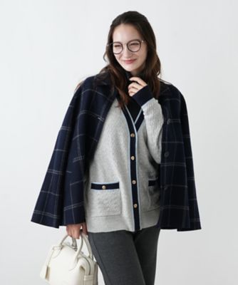 ウィンドウペンショールカラーコート【25年11月カタログ