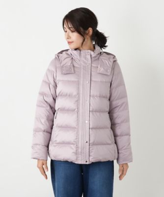 フーデッドダウンコート【Leilian WHITE LABEL