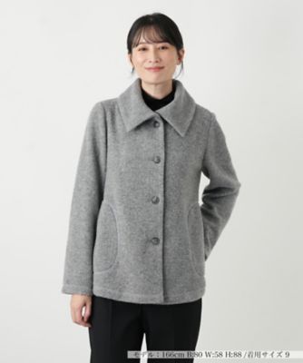＜Leilian (Women)＞【送料無料】カシミヤ混ショートコート