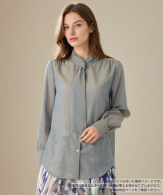 ＜BOURGE (Women)＞ボウタイブラウス