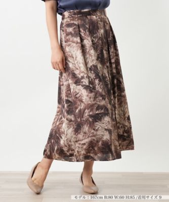 ＜BOURGE (Women)＞プリントフレアスカート