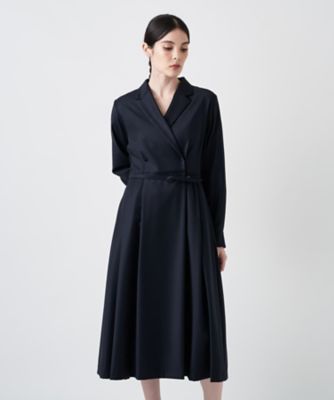 ＜BOURGE (Women)＞ラペルドフレアワンピース