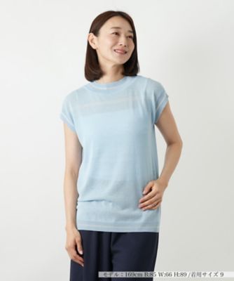 レリアン Leilian クルーネックラグランニット （ピンク） クルーネックニットプルオーバー | Leilian (Women)/レリアン