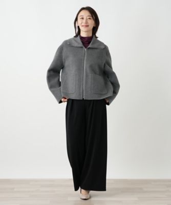 ニット切替ジップジャケット | Leilian (Women)/レリアン | 三越