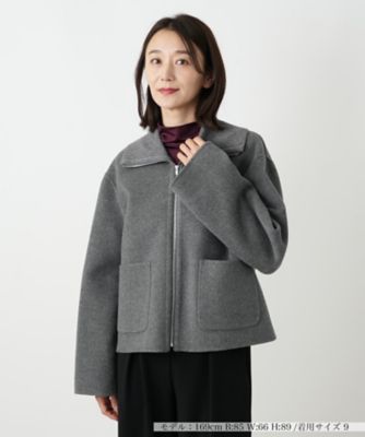 ＜Leilian (Women)＞ニット切替ジップジャケット