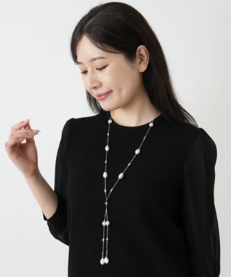 新品 Leilian レリアン ネックレス アクリル 上品 アクセサリー 大ぶり 