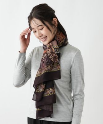 カタログ掲載タグ付き美品　レリアン　　　カシミヤ100% ストール カタログ掲載タグ付き美品 レリアン カシミヤ100% ストール