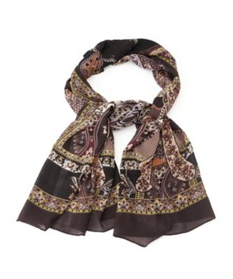 ＜Leilian (Women)＞カシミヤ混ペイズリーストール