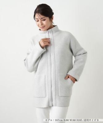 ＜Leilian (Women)＞ヘリンボーンニットジャケット【２５年１０月カタログ】