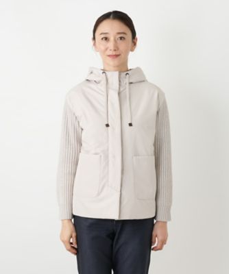 異素材切替フーデッドジャケット【LE TRICOT