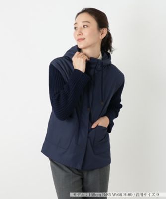 ＜Leilian (Women)＞異素材切替フーデッドジャケット【ＬＥ　ＴＲＩＣＯＴ　ＰＥＲＵＧＩＡ】