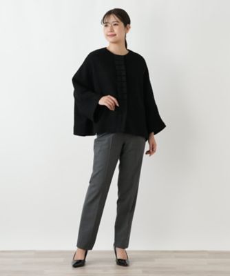 ポンチョ風ノーカラージャケット | Leilian (Women)/レリアン | 三越