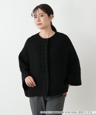 ポンチョ風ノーカラージャケット | Leilian (Women)/レリアン | 三越