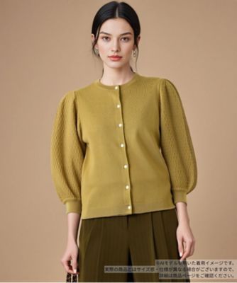 ＜BOURGE (Women)＞バルーンスリーブカーディガン