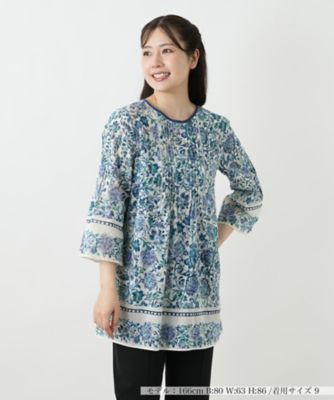 ＜Leilian (Women)＞プリントレースブラウス