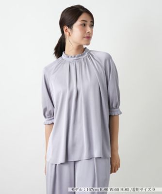 ＜BOURGE (Women)＞ハイネックブラウス
