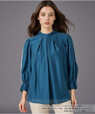 ＜BOURGE (Women)＞タックブラウス
