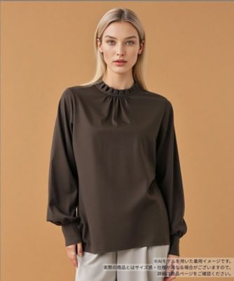 ＜BOURGE (Women)＞フリルカラーブラウス