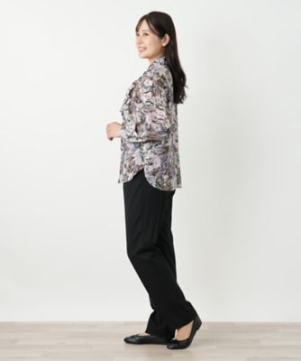 花柄2WAYリボンブラウス【ROCHAS Premiere