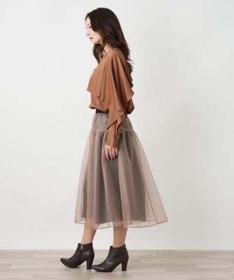 ケープ風ラッフルブラウス | BOURGE (Women)/ブールジュ | 三越伊勢丹