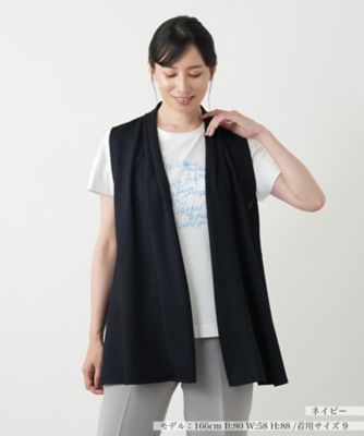 羽織りベスト【Leilian WHITE LABEL