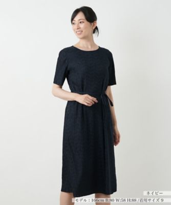 【美品】レリアン　ビジュー付きダークグリーンドレス Leilian (Women) / レリアン TOP | レディース | ファッション
