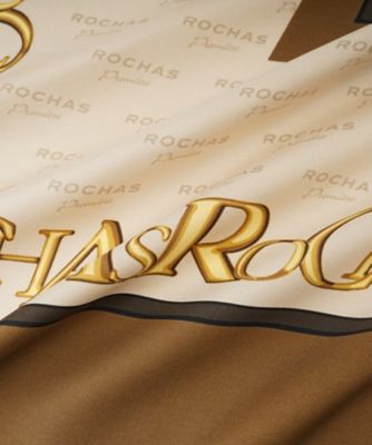 プリントシルクスカーフ【ROCHAS Premiere