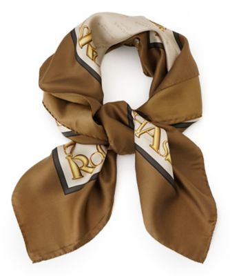 ＜Leilian (Women)＞プリントシルクスカーフ【ＲＯＣＨＡＳ　Ｐｒｅｍｉｅｒｅ】【ＲＡＴＴＩ】