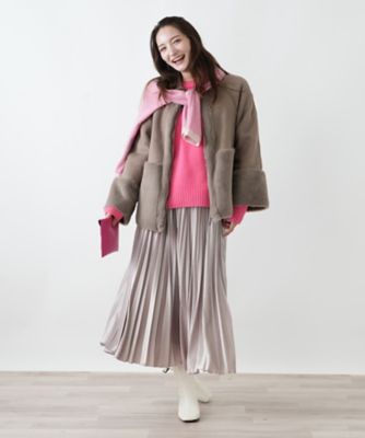 ベロアプリーツスカート【25年11月カタログ】 | Leilian (Women