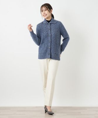 カシミヤケーブル編みカーディガン | Leilian (Women)/レリアン | 三越