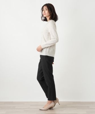 カシミヤケーブル編みネップニット | Leilian (Women)/レリアン | 三越