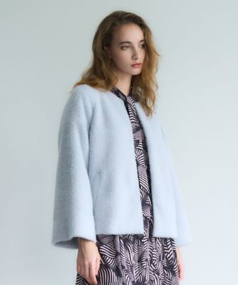 ＜BOURGE (Women)＞ノーカラーショートコート