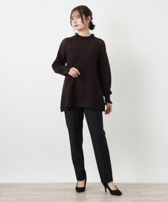透かし編みレースフリルニット | BOURGE (Women)/ブールジュ | 三越