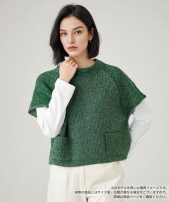 ＜BOURGE (Women)＞ラメニットベスト