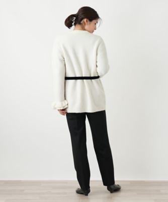 リボンベルトVネックカーディガン | BOURGE (Women)/ブールジュ