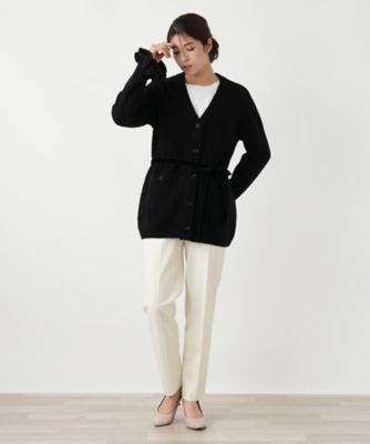 リボンベルトVネックカーディガン | BOURGE (Women)/ブールジュ