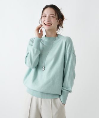 ＜Leilian (Women)＞ドロップショルダーハイネックニット