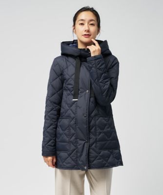 ＜Leilian (Women)＞フーデッドキルティングコート