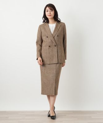 グレンチェックタイトスカート【Leilian WHITE LABEL