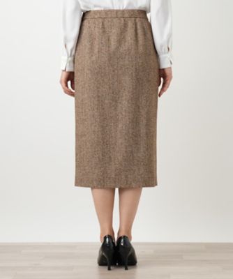 グレンチェックタイトスカート【Leilian WHITE LABEL