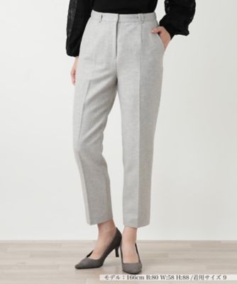 ＜Leilian (Women)＞ヘリンボーンクロップドパンツ【Ｌｅｉｌｉａｎ　ＷＨＩＴＥ　ＬＡＢＥＬ】