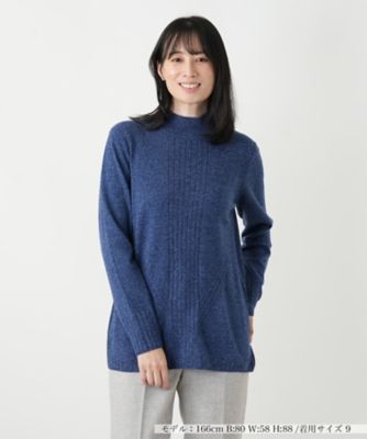 ＜Leilian (Women)＞カシミヤハイネックニット【Ｌｅｉｌｉａｎ　ＷＨＩＴＥ　ＬＡＢＥＬ】【ＢＩＡＧＩＯＬＩ】